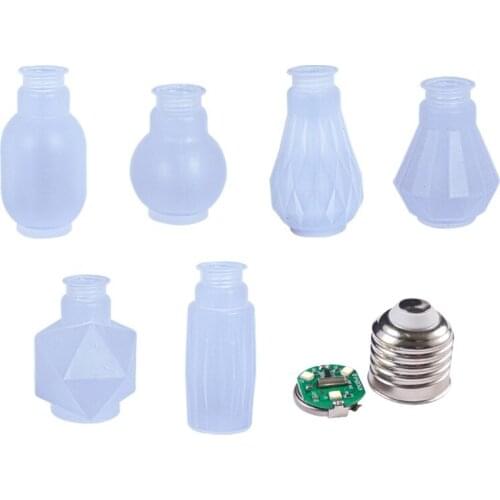 Light Bulb Ornaments Epoxy Resin Mold LED Bulb Silicone Mould DIY Crafts Mold T84A
