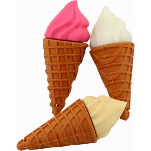 Cute Mini Ice Cream Pen Drive Food USB Flash Drive Original Gift Hot Sale Cartoon Pendrive 4GB 16GB 32GB 64GB Wholesale U Disk