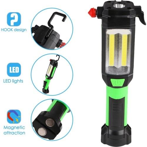 Linkax Multipurpose Car Vehicle Magnetic LED Flashlight Safety Escape Rescue Window Camping Light