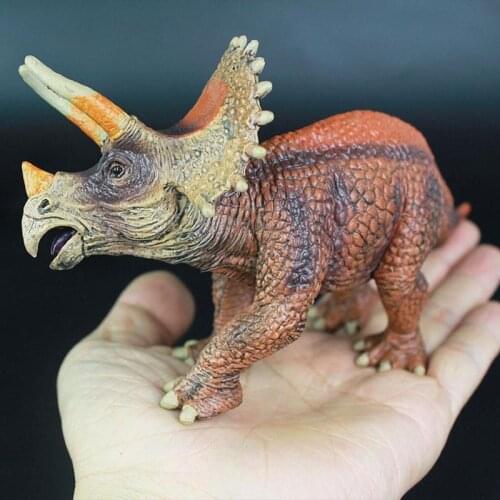 Simulation Dinosaur Model Jurassic Triceratops Model Triceratops Toy Plastic Static Animal Collection Childrens Toy Gift