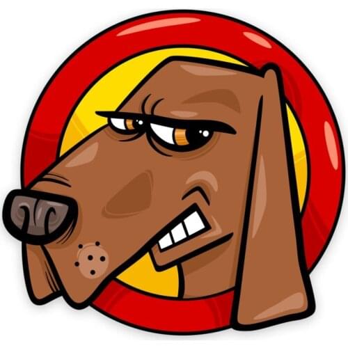 Angry Dog Sticker Plane Extreme