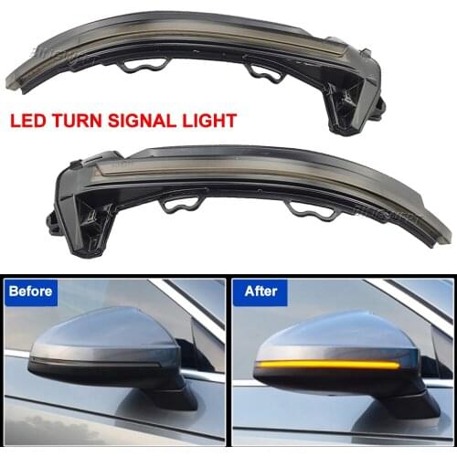 Flowing Water Dynamic Blinker Indicator Rearview Side Mirror LED Turn Signal Light For Audi A4 A5 B9 S4 S5 RS5 2017 2018 2019