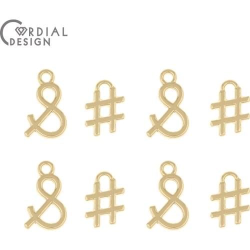 Cordial Design 200Pcs Jewelry Accessories/DIY Charms/Choose/Bracelet Necklace Pendants/Jewelry Findings Components/Symbol Shape