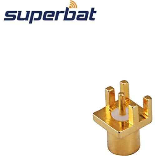 Superbat MCX End Launch PCB Mount .062'' Jack Female PCB Mount RF connector