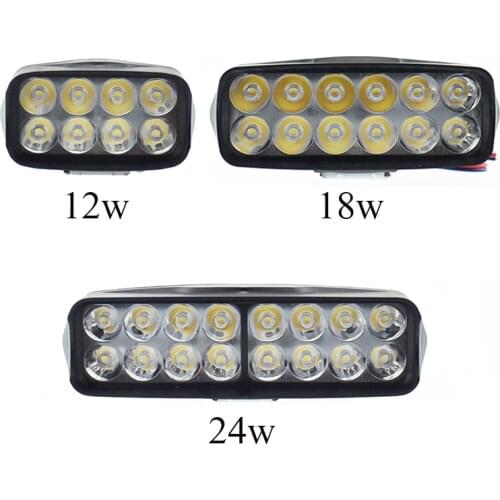 Motorcycles led headlights car auxiliary work driving lights 12w 18w 24w auxiliary fog lamp motorbike headlamp car accessories