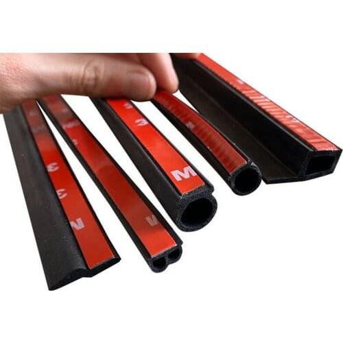 Car Door Sealing Strip Size D Z P Type Rubber Strip Car Sound Insulation and Dustproof Sealing Strip Interior Accessories