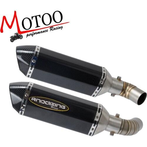 Motorcycle Exhaust System Slip On Middle Pipe Link Pipe For DUCATI 696 Monster 696 2008-2014 796 795 Monster 2010-2014
