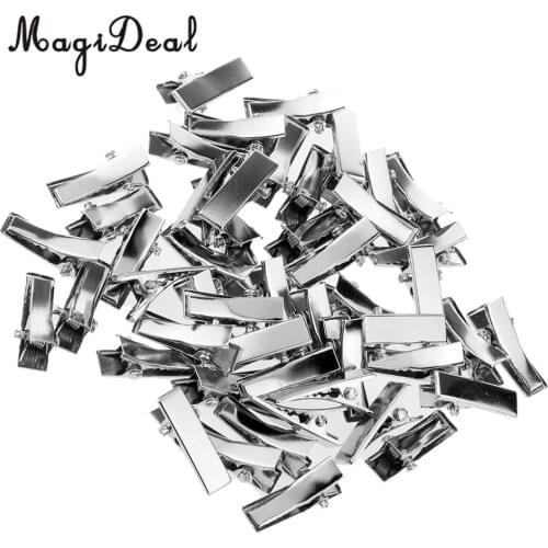 MagiDeal High Quality 50Pcs/Lot Mini Alloy Hairpin for Dolls DIY Making Princess Headwear Hair Clip Girls Children Gifts Acce