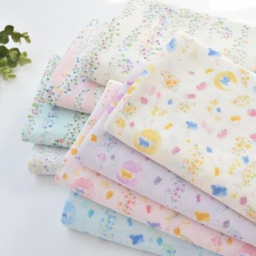 Japan vintage Retro style cotton yarn pattern handwork fabric Childrens clothing shirt cloth for DIY Bag 1 order=50cm*110cm