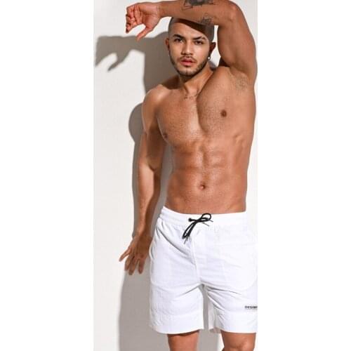 2021 new solid men beach board shorts men swim briefs swimsuit sexy swimwear gym sports run swimming pool party bikini shorts