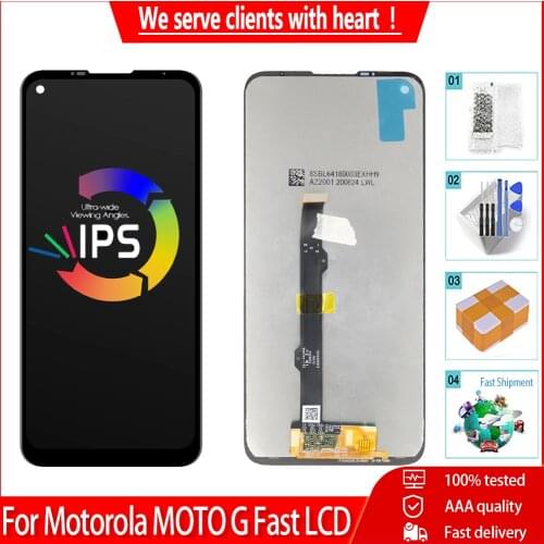 6.4" Original For Motorola MOTO G Fast LCD Display Touch Screen Digitizer Assembly Replacement For MOTO G Fast XT2045-3 LCD