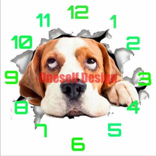 5d diamond painting with clock 5d diamond mosaic sale cat clock cross stitch embroidery decoration home wall sticker diy frame