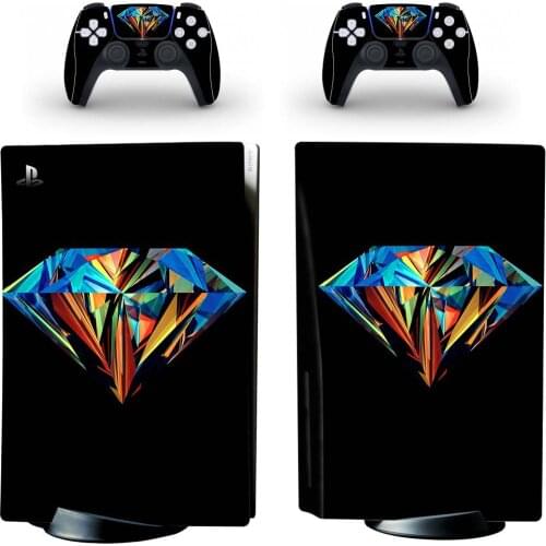Diamonds PS5 Disc Edition Skin Sticker for Playstation 5 Console & 2 Controllers Decal Vinyl Protective Skins Style 2
