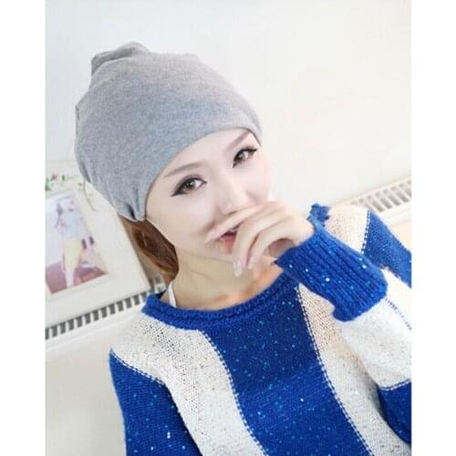 Free shopping 2017 fashion Autumn and winter hats for women beanies muffler scarf dual-use hat covering hip-hop cap turban