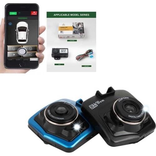 Keyless Entry Central Locking/Unlock+Car DVR Camera Dashcam Full HD 1080P Video Registrator G-sensor Night Vision Dash Cam