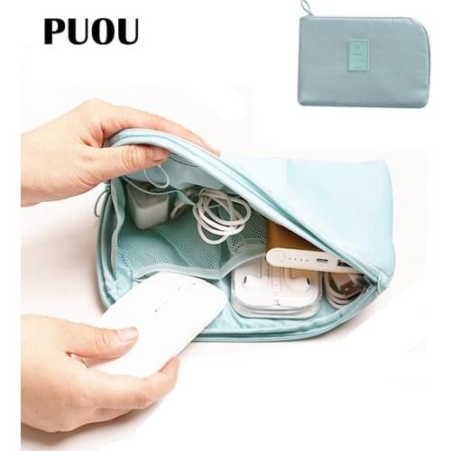 Travel Storage Bag Accessories Waterproof Storage Multifunction Cash Credit Card Organizer Passport Holder Data Line Storage Bag