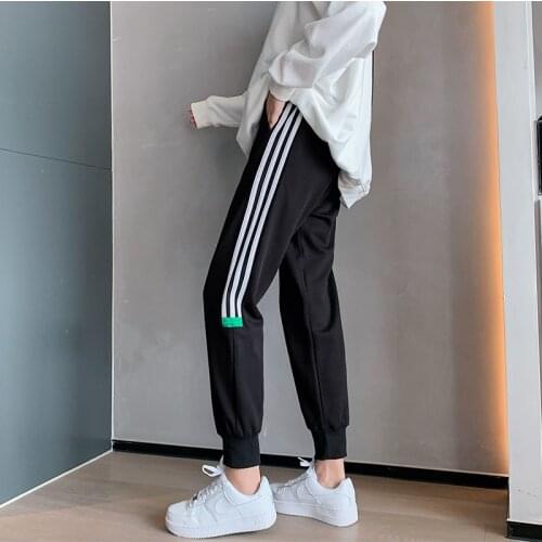 Korean style version Joggers pants women spring summer loose Harem pants Elastic Waist sweatpants casual loose Ladies' trousers