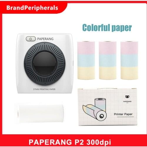 Global Version PAPERANG P2 Pocket Mini Printer 300dpi BT4.0 Phone Connection Wireless Thermal Printer Support Android iOS