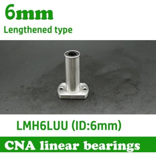 Hot sale 1 pc LMH6LUU 6mm long type flange linear bearing CNC Linear Bush