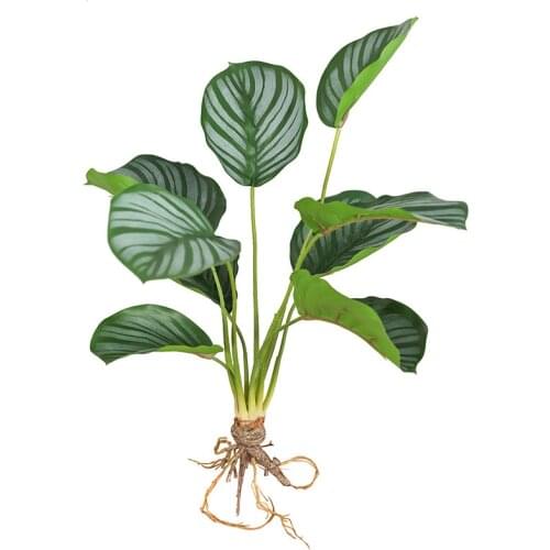 1 Bunch 6/9/12 Heads Bamboo Green Simulation Plant Artificial Plants for Home Garden Decoration Sansevieria Branch DIY Plants