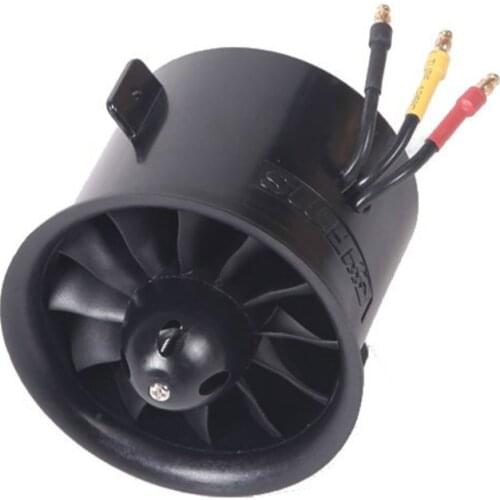 FMS 70mm V2 12-Blades Ducted Fan EDF with 2845 KV2750 4S Motor for RC Airplane Ducted Fan Plane Replacement DIY Parts