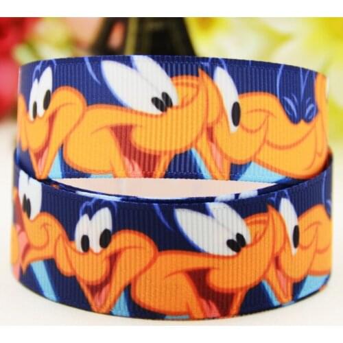 22mm 25mm 38mm 75mm Roadrunner Cartoon printed Grosgrain Ribbon party decoration 10 Yards X-03772