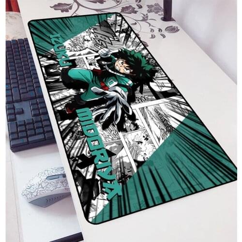 800x300x2mm My Hero Academia Mouse Pad Mats Beautiful Computer Mouse Mat Gaming Accessories Domineering Mousepad Keyboard Gamer
