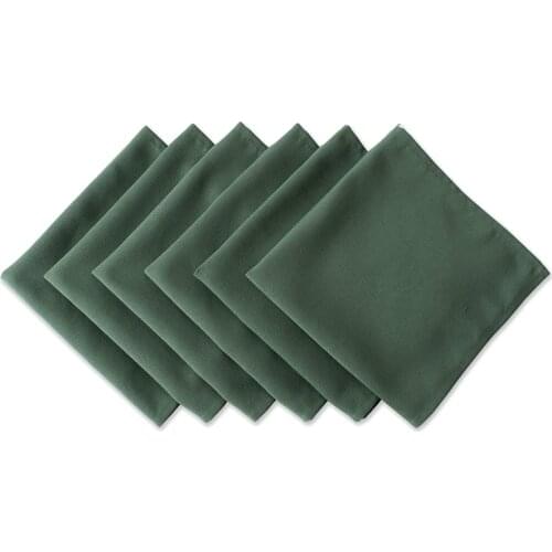 Wrinkle Resistant Polyester Napkin Dark Green, Catering Events, Thanksgiving, Dinner Parties, Weddings and Everyday Use