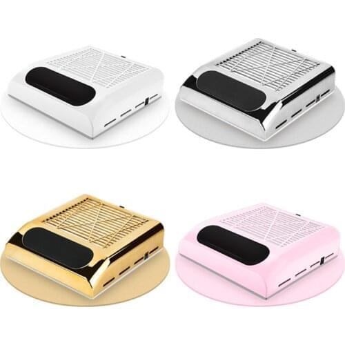 New US EU 80W Nail Dust Suction Fan Collector Manicure Machine Vacuum Cleaner Equipped with Silent Engine Art Salon Beauty Tool