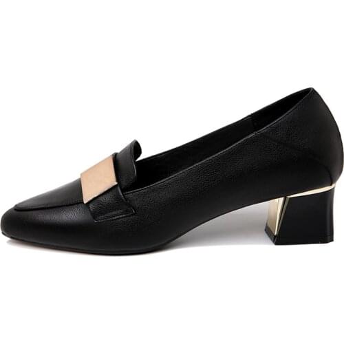 Pointed Thick Heel Single Shoes, Metal Decorative Set Foot WomenS Shoes, Waterproof Platform WomenS Shoes