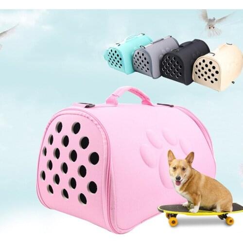 EVA Pet Carrier Bag Portable Travel Outdoor Puppy Dog Cat Carrier Bag Shoulder Package Handbag Foldable Soft Pet Dog Bag