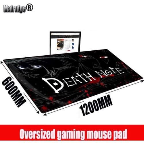 MRGBEST Anime Death Note Full Size Mouse Pad Mat Large XXL Gaming Customized Mousepad for Computer Keyboard Desk 100 120 140cm