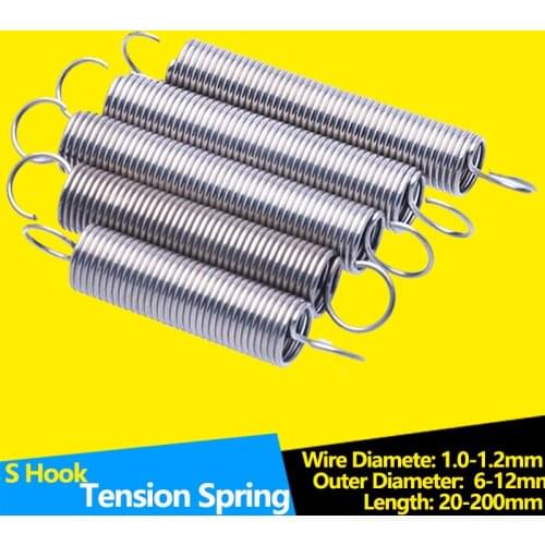S Hook Tension Spring Wire Diameter 1.0 1.2mm