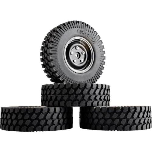 RC 121-T133 Aluminum Wheel & 1.9inch Rubber 98mm Tires 4Pcs For HSP 1/10 1:10 Climbing Car