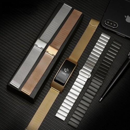 For Huawei B5b6 Bracelet Watch Strap Male B2b3 Sports Business Stainless Steel Watch Band Smart Watchbands Quick Release