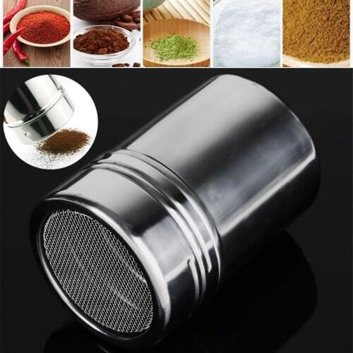 Mesh Safe Cing Sugar Powder Shaker Mesh Hiking Flour Coffee Sifter Durable BBQ Stainless Steel Sifter Family