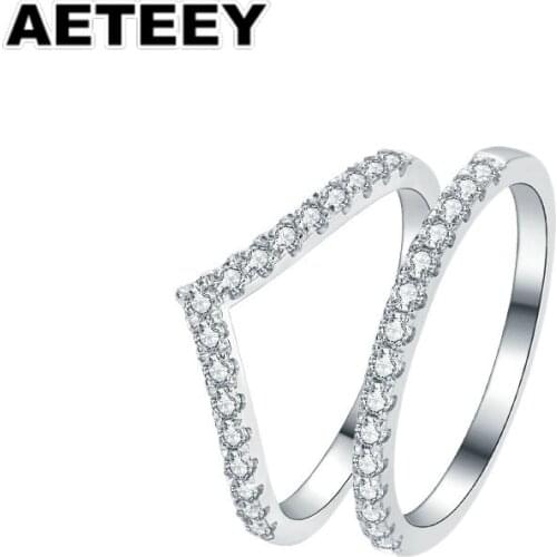 Moissanite diamond rings for women gypsophila wedding rings for couples 925 sterling silver female Valentines Day gift JF-40