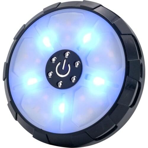 Car Interior LED Light USB Rechargeable Trunk Cargo Area Light Four-color Car Decoration Light Interior Multiple Modes