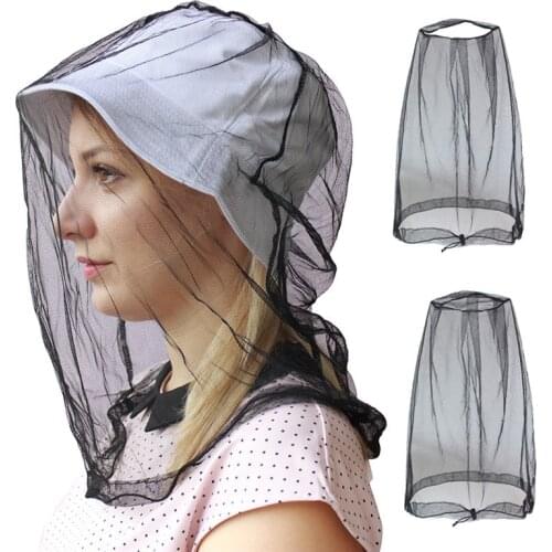 Outdoor Fishing Cap Midge Mosquito Insect Bee Bug Hat Brathable UV Mesh Head Net Face Protector Travel Camping Cap Hats
