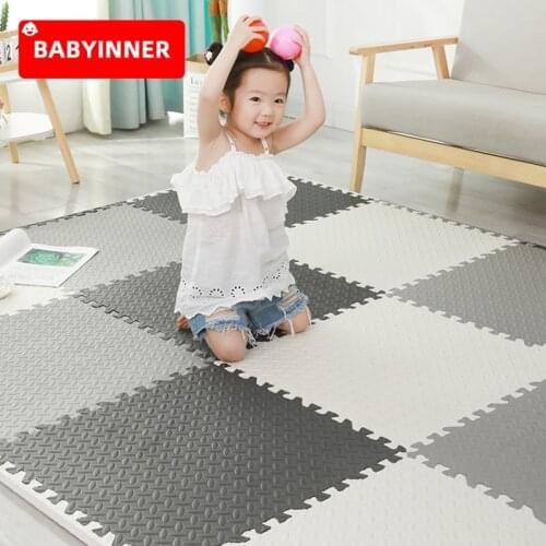 Babyinner 60*60*2.5cm Thickened Baby Play Mat Anti-slip Soft EVA Mas Household Splicing Baby Mat Waterproof Foam Matting