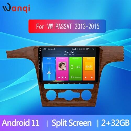 Wanqi Android 10.0 Car GPS radio 10.1 Inch multimedia player stereo sound for VW Volkswagen PASSAT 2013-2015 support RDS AHD