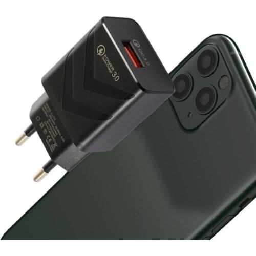 15W Quick Charge Fast Charging For iPhone Xiaomi Samsung Travel Wall QC3.0 USB Fast Charging Charger For iPhone Samsung