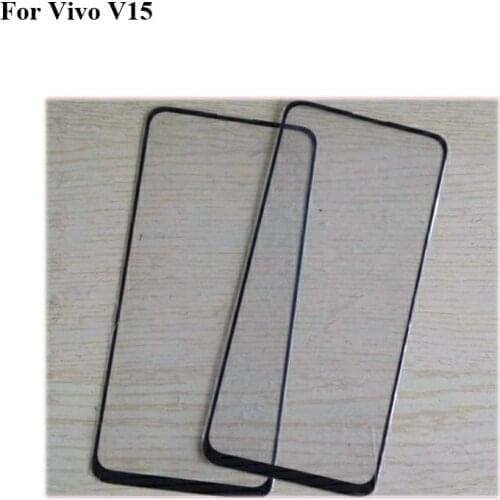 2PCS For vivo V15 VivoV15 Front LCD Glass Lens toreen For VIVO V 15 Touch screen Panel Outer Screen Glass without flex