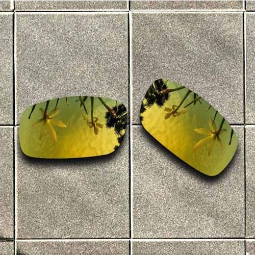 24K Gold Polarized Sunglasses Replacement Lens for-Oakley Crankshaft Frame 100% UV Protection Good Fitness