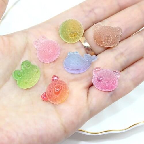 30Pcs Simulation Soft Candy Fruit Miniatures DIY Craft Supplies Phone Shell Patch Arts Decor Materials Jewelry Hair Accessories