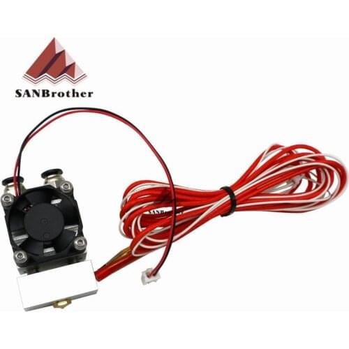 3D All-Metal/PTFE Cyclops 2 In 1 Out 12v/24v Extrusion Hot End Single Head Multi Color Extruder 0.4mm 1.75mm Newest