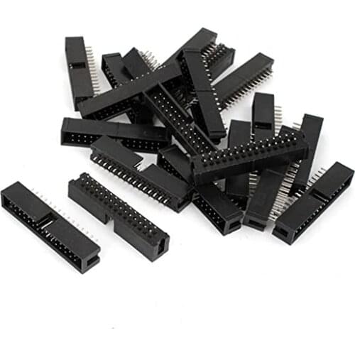 5Pcs DC3 6/ 8/ 10P/14/ 16/ 20/ 26/ 30/ 34/ 40/ 50/ 64Positions IDC Dual Row 2.54mm Pitch Straight Connector SMD PCB IDC Socket