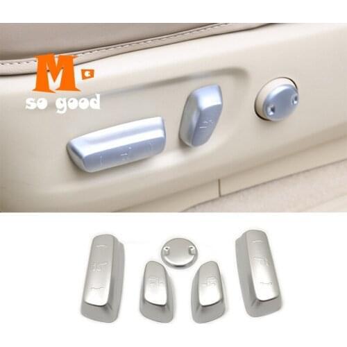 For Toyota WISH 2010 ABS Matte Car Seat Adjustment Switch button control Cover Trim Styling interior decoration Accessories 5pcs