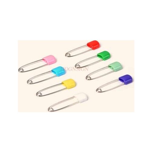 50pcs Safety baby pin child exorcism pressure black dog cartoon baby large pregnant woman buckle pin lock pin U-shaped pin