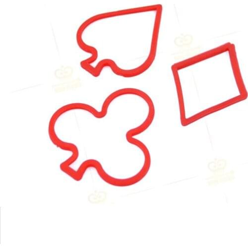 Free shipping 100 pcs Shaped rubber band (Spades,Clubs,Diamonds mixed) - Magic Trick,Close Up magic,Magic toys,Fun,street